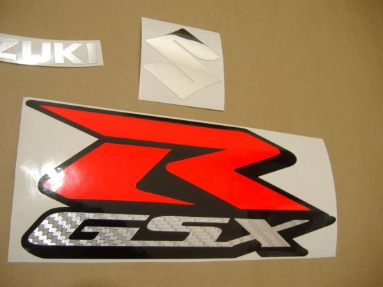 Suzuki GSX-R 1000 2009 with White/Blue Vinyl-Sticker
