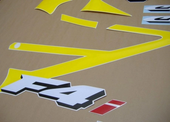 Honda CBR 600 F4i 2002 with Yellow/Black Replica Decal
