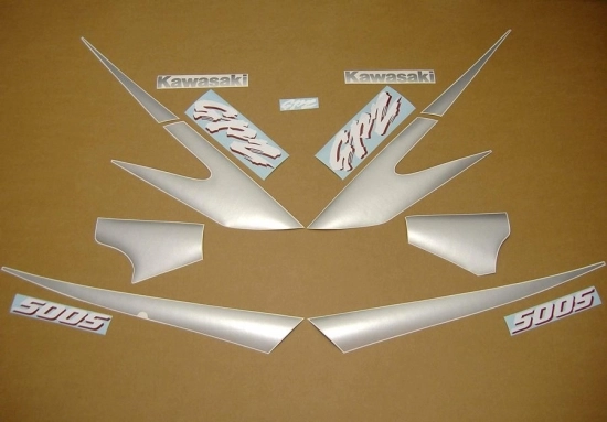 Kawasaki GPZ 500S 1996 - Blue/Silver - Sticker-Decals