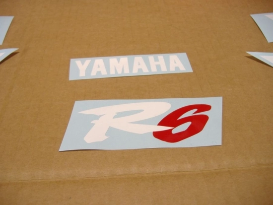 Yamaha YZF-R6 2002 - Red - Sticker-Decals