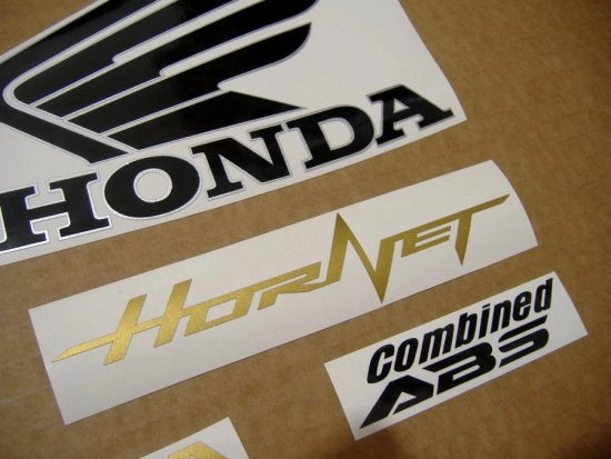 Honda CB 600F Hornet 2012 with Yellow Vinyl-Sticker