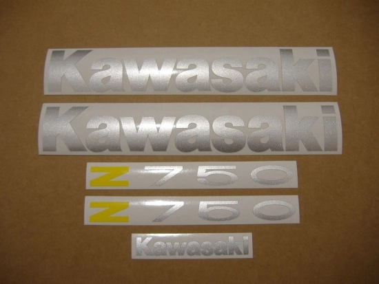 Kawasaki Z 750 2004 - Black - Sticker-Decals