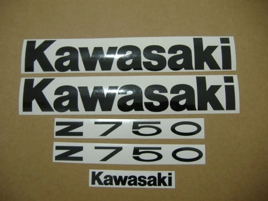 Kawasaki Z 750 2011 - White - Sticker-Decals