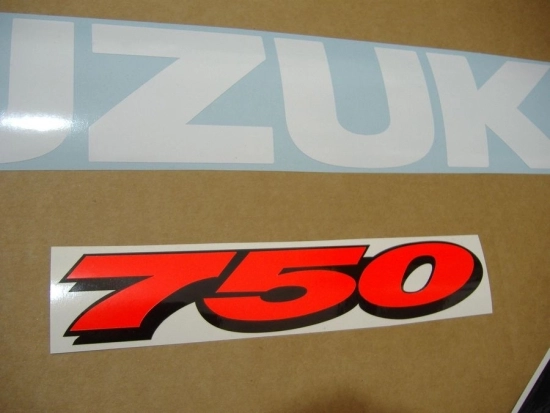 Suzuki GSX-R 750 1999 - White/Blue - Sticker-Decals