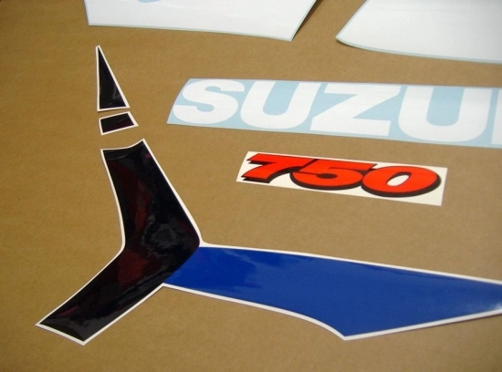 Suzuki GSX-R 750 1999 - White/Blue - Sticker-Decals