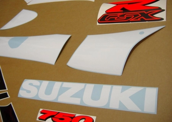 Suzuki GSX-R 750 1999 - White/Blue - Sticker-Decals