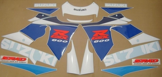 Suzuki GSX-R 600 1998 - Blue/White - Sticker-Decals
