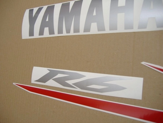Yamaha YZF-R6 2004 - Red - Sticker-Decals
