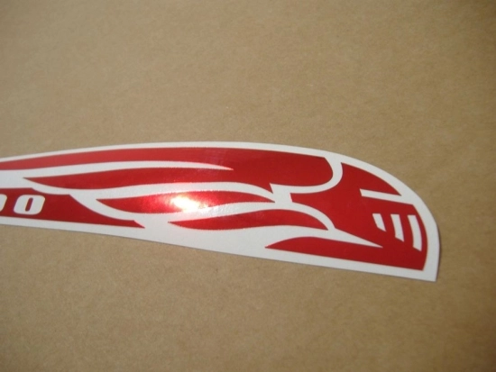 Restoration Sticker for Honda VTX 1300 in Chrome Red
