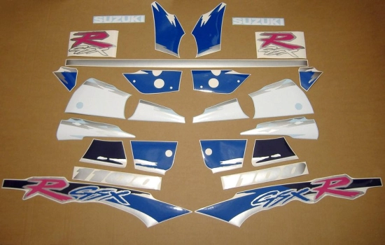 Restoration Sticker for Suzuki GSX-R 1100 1993 in White/Blue