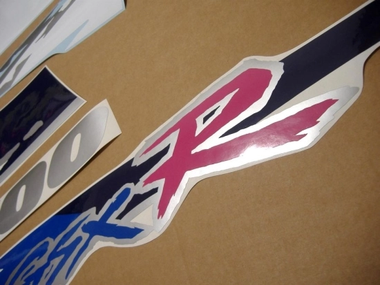Suzuki GSX-R 1100 1993 - White/Blue - Sticker-Decals