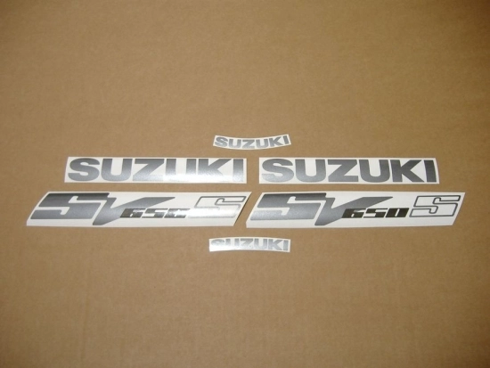 Restoration Sticker for Suzuki SV 650S 2003 in Silver