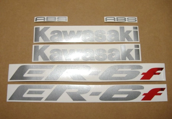 Kawasaki ER-6F 2008 - Black - Sticker-Decals