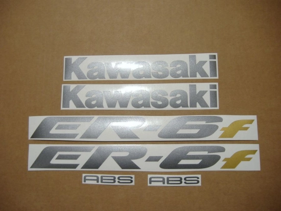 Kawasaki ER-6F 2006 - Black - Sticker-Decals
