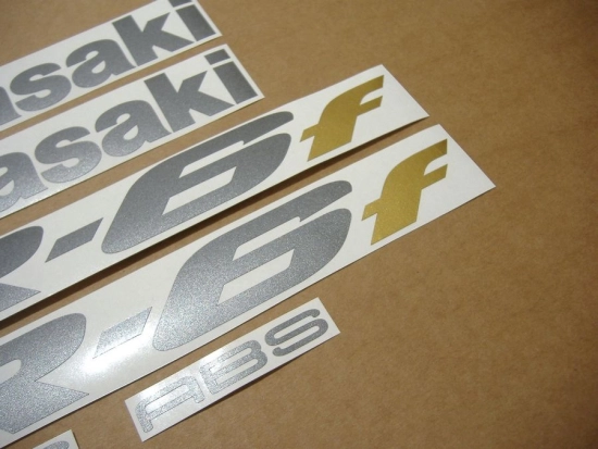 Kawasaki ER-6F 2006 - Black - Sticker-Decals