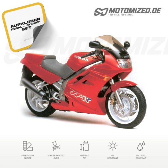 Honda VFR 750 RC36 1990 in rot mit Aufkleber-Dekor