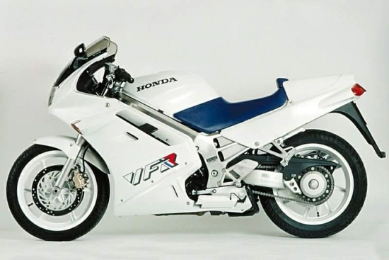 Honda VFR 750 RC36 1990 with White/Blue Motorcycle Decals