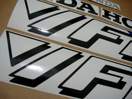 Honda VFR 750 RC36 1990 with White/Blue Vinyl-Sticker