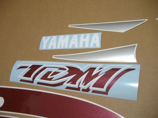 Yamaha TDM 850 2001 - Burgundy/Silver - Sticker-Decals