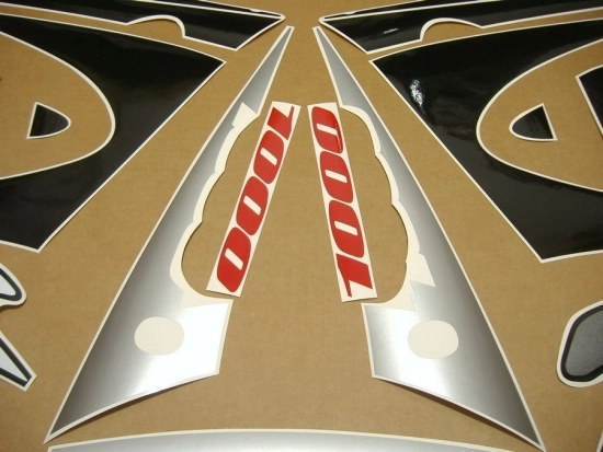 Suzuki GSX-R 1000 2001 - Red/Black/Silver - Sticker-Decals