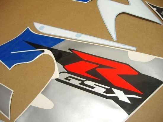 Suzuki GSX-R 1000 2002 - White/Blue - Sticker-Decals