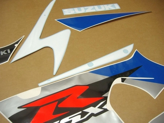 Suzuki GSX-R 1000 2002 - White/Blue - Sticker-Decals