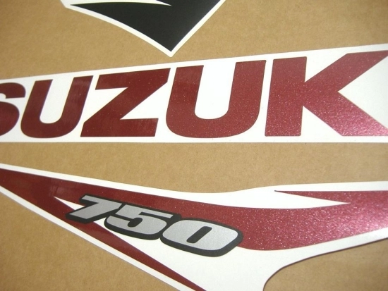 Suzuki GSX-R 750 2012 - Black/Red - Sticker-Decals