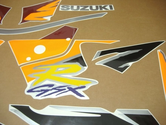 Suzuki GSX-R 750 1995 - Schwarz/Burgunder - Aufkleber-Dekor