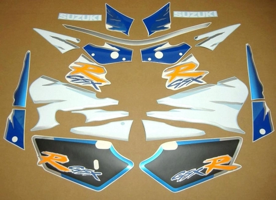 Restoration Sticker for Suzuki GSX-R 750 1995 in White/Blue