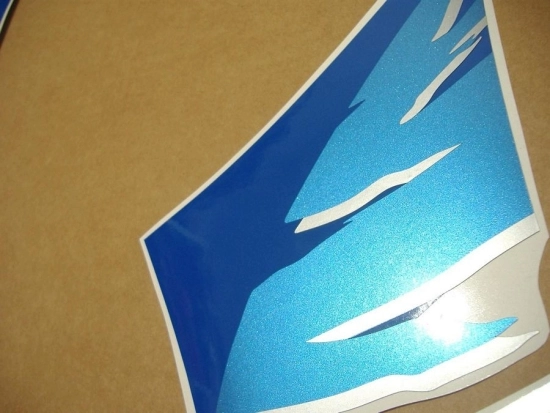Suzuki GSX-R 750 1995 - White/Blue - Sticker-Decals