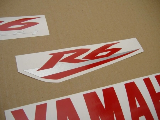 Yamaha YZF-R6 2008 - Black - Sticker-Decals
