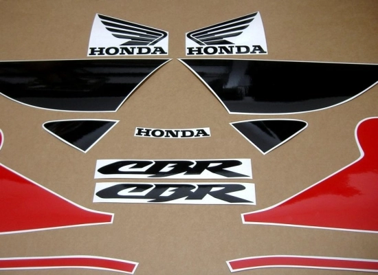 Honda CBR 600 F4 1999 - Rot/Schwarz - Aufkleber-Dekor