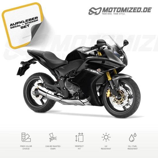 Honda CBR 600 F 2011 in schwarz mit Aufkleber-Dekor