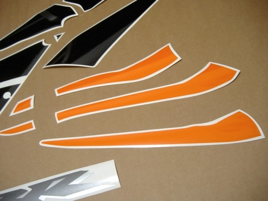 Restauration Aufkleber-Set für Honda CBR 600RR 2006 in Orange/Schwarz