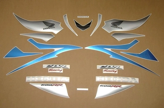 Restoration Sticker for Honda CBR 600RR 2007 in Blue/Silver/Black