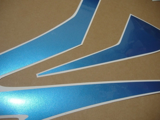 Honda CBR 600RR 2007 with Blue/Silver/Black Vinyl-Sticker