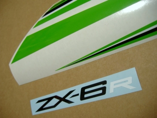 Kawasaki ZX-6R 2011 - Grün - Aufkleber-Dekor