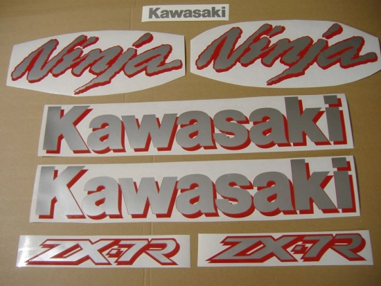 Kawasaki ZX-7R 1999 - Black - Sticker-Decals