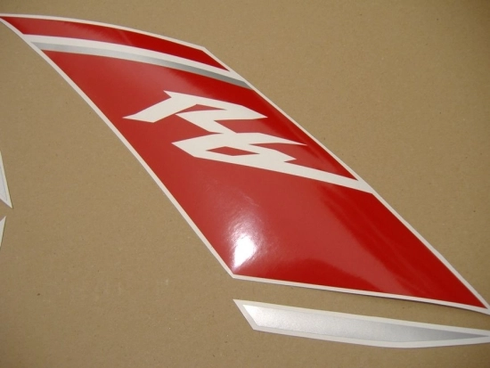 Yamaha YZF-R6 2008 - Weiß/Rot - Aufkleber-Dekor