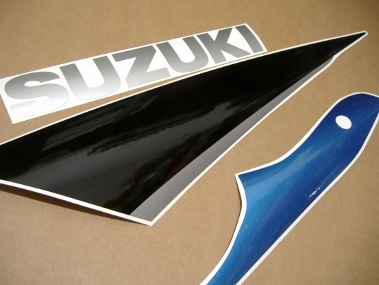 Suzuki GSX-R 600 2000 - Blau/Schwarz - Aufkleber-Dekor