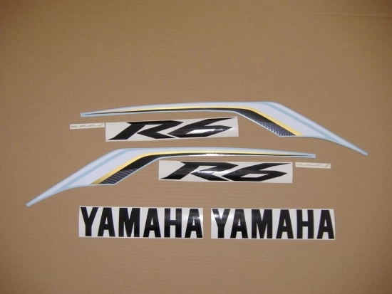 Restoration Sticker for Yamaha YZF-R6 2013 in Red/White