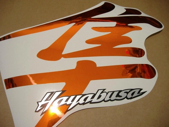 Suzuki Hayabusa 1999-2007 - Chrome-Orange - Custom-Aufkleber-Dekor