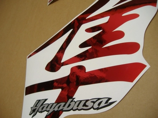 Restauration Aufkleber-Set für Suzuki Hayabusa 1999-2007 in Chrome-Rot