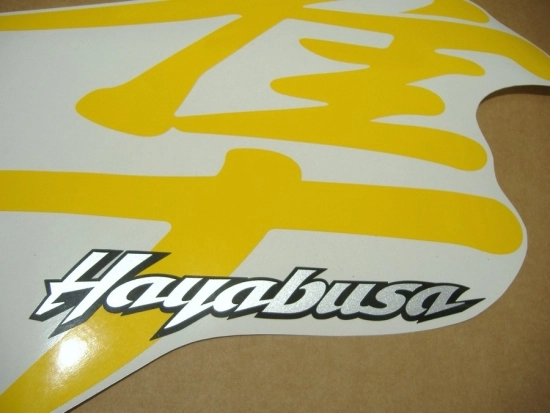 Suzuki Hayabusa 1999-2007 with Yellow Replica Decal