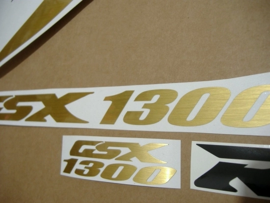 Suzuki Hayabusa 2008-2019 with Brushed Gold Replica Decal