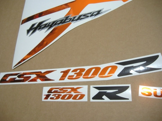 Suzuki Hayabusa 2008-2019 - Chrome-Orange - Custom-Sticker-Decals