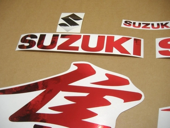Suzuki Hayabusa 2008-2019 - Chrome-Rot - Custom-Aufkleber-Dekor