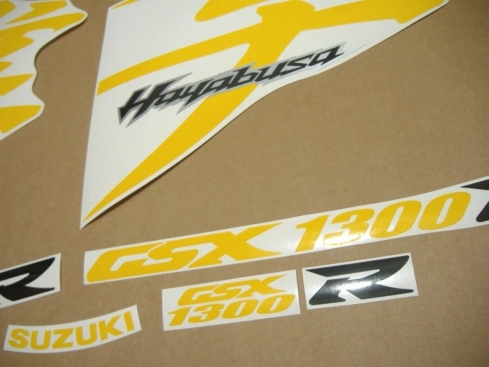 Restauration Aufkleber-Set für Suzuki Hayabusa 2008-2019 in Gelb