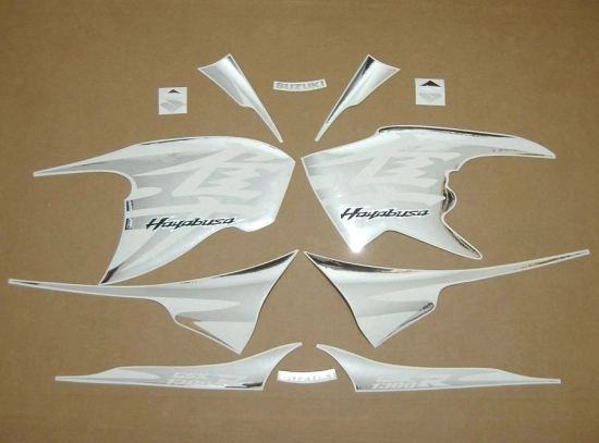 Suzuki Hayabusa GSX-1300R 2010-2011 in chrome mit Aufkleber-Dekor