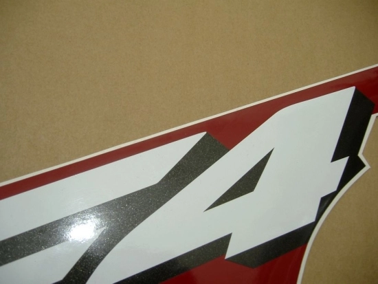 Honda CBR 600 F4i - Burgunder/Perl-Silber - Custom-Aufkleber-Dekor